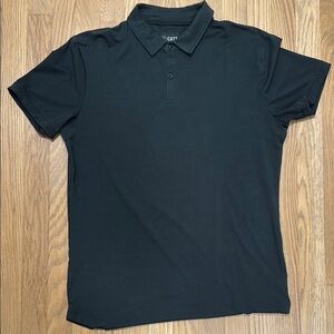 Cuts Clothing Black Polo Shirt Classic Design